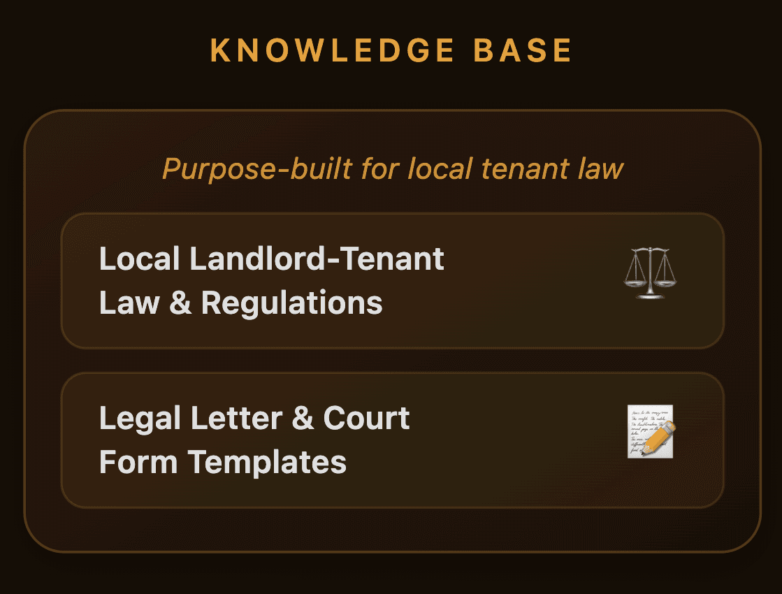 TenantAid - Knowledge Base: local law, letter templates, and court forms